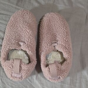 UGG Pink Fuzzy Slippers